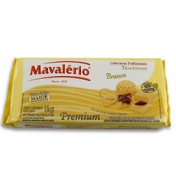 CHOCOLATE FRACIONADO MAVALÉRIO BRANCO 1,01KG