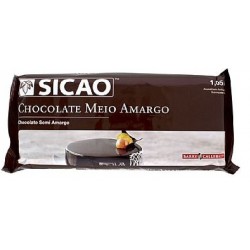 CHOCOLATE SICAO MEIO AMARGO 1,05KG