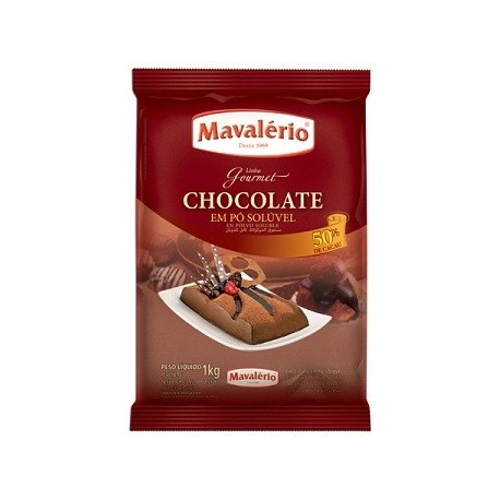 CHOCOLATE EM PÓ MAVALÉRIO 50% CACAU